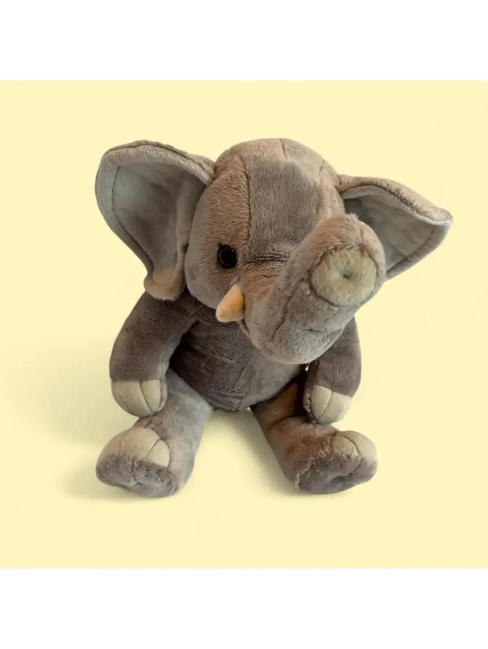 Build-A-Bear Workshop Gray Elephant Plush Toy, approximately 11” seated